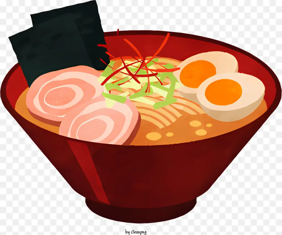 Karikatür，Ramen Kasesi PNG