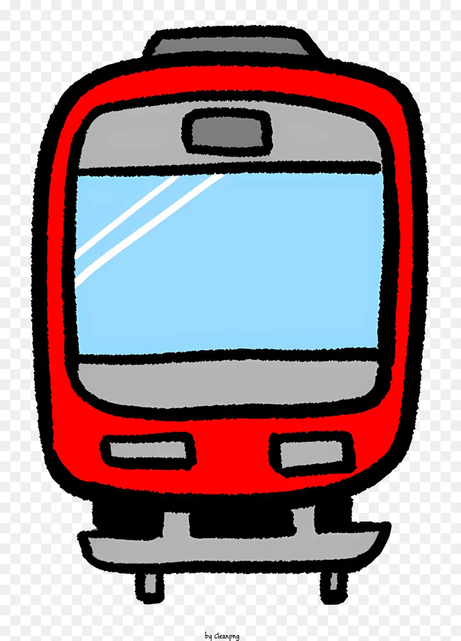 Karikatür，Kırmızı Tren PNG