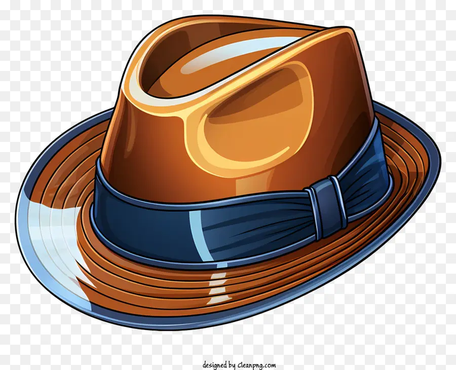 şapka，Kahverengi Fedora şapkası PNG