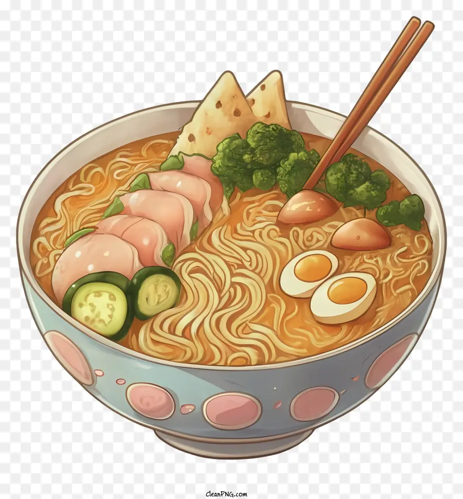 Karikatür，Ramen Kasesi PNG