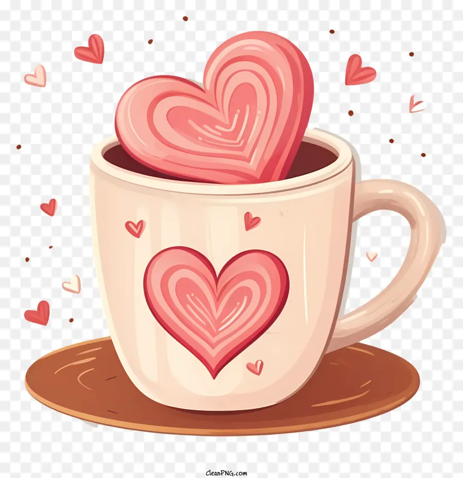 Düz Sevgililer Günü Kahvesi，Kahve PNG