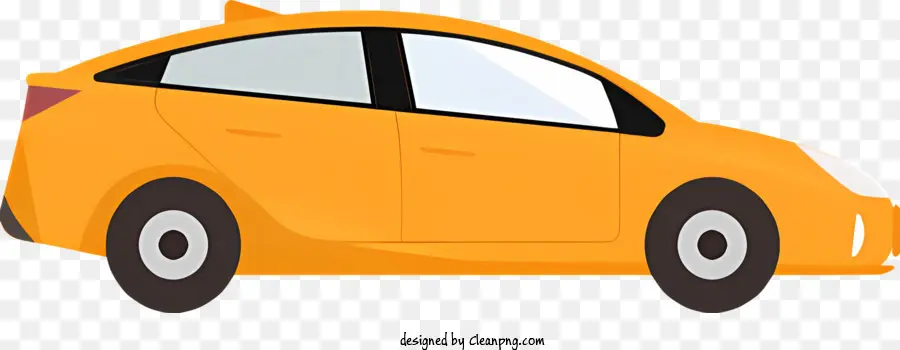 Sarı Araba，Kompakt Araç PNG