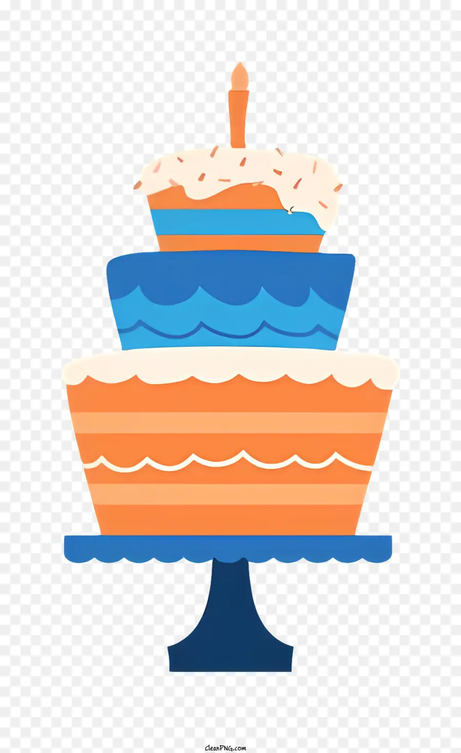 Doğum Günü Pastası，Turuncu Kek PNG