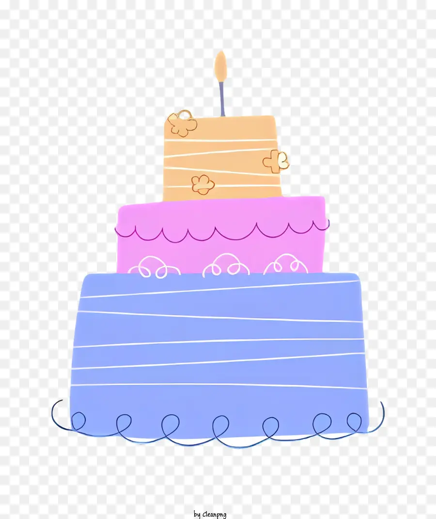 Doğum Günü Pastası，Pasta Dekorasyon PNG