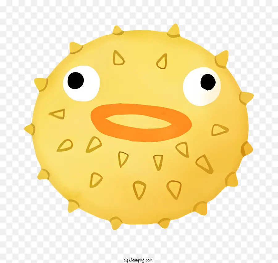 Sarı Güneş ışığı Yüzü，Yuvarlak Kenarlar PNG