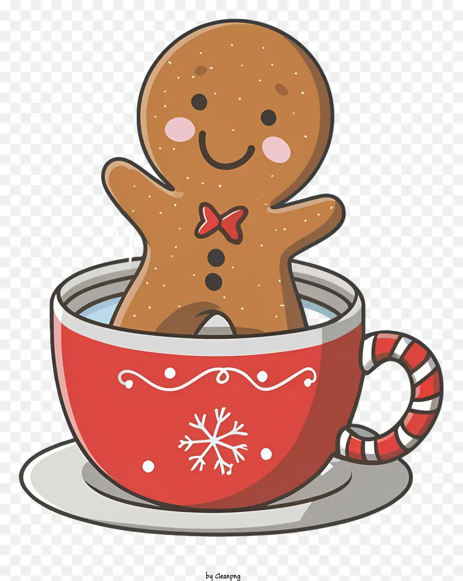 Karikatür，Gingerbread Adam PNG