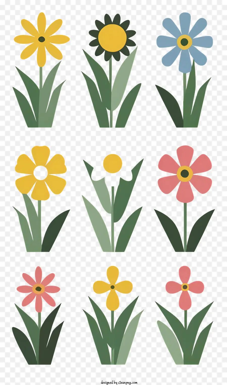 Karikatür，çiçek Tasarımı PNG