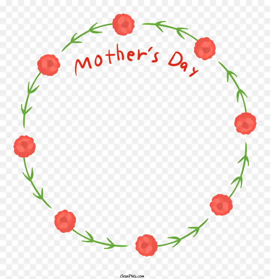 Anneler Günü，çiçek çelenk PNG