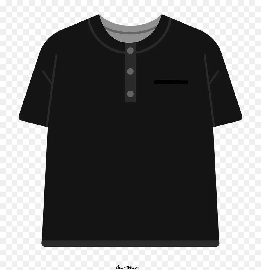 Siyah Polo Gömlek，Beyaz Yaka PNG