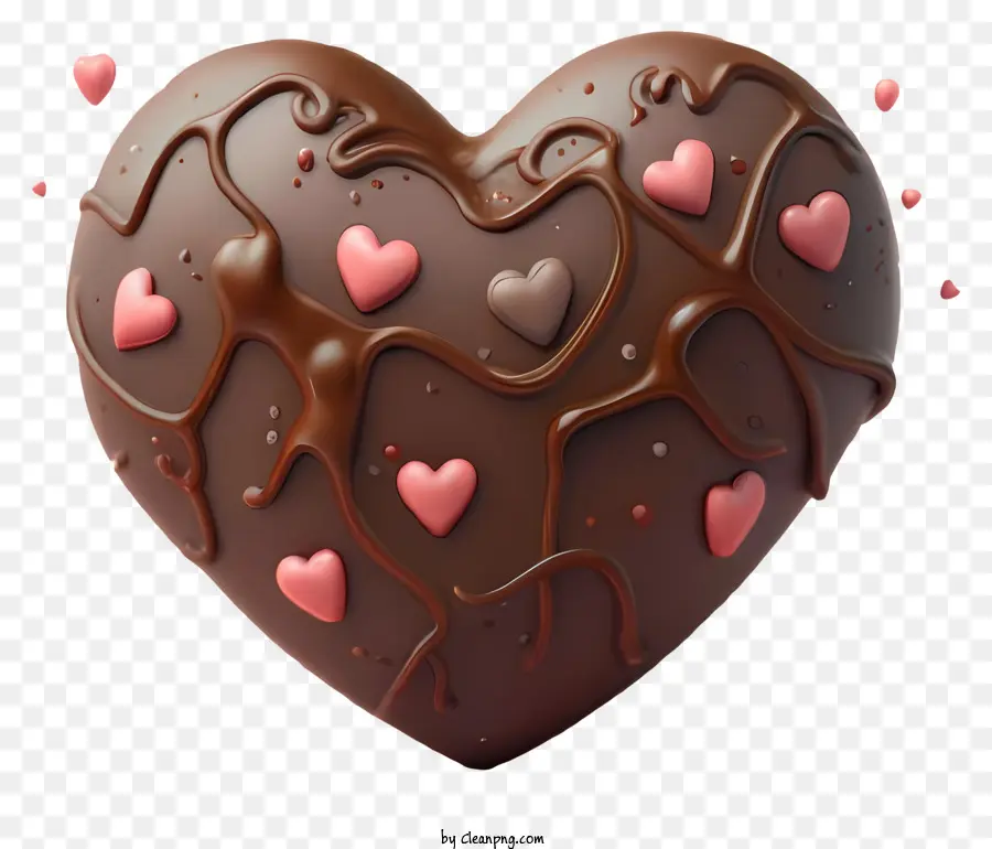 Karikatür，Çikolata Kalp PNG