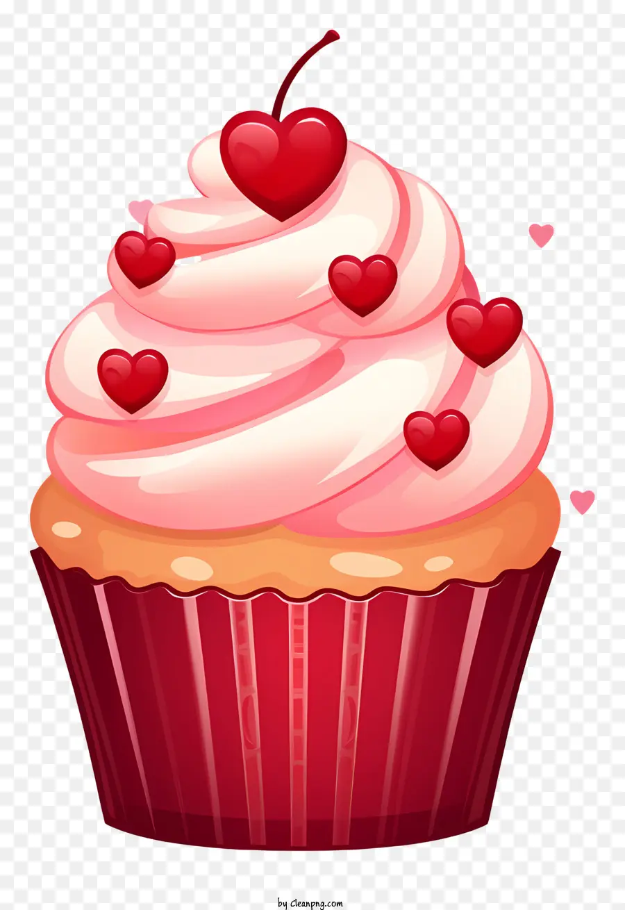 Kek，Çilekli Cupcake PNG