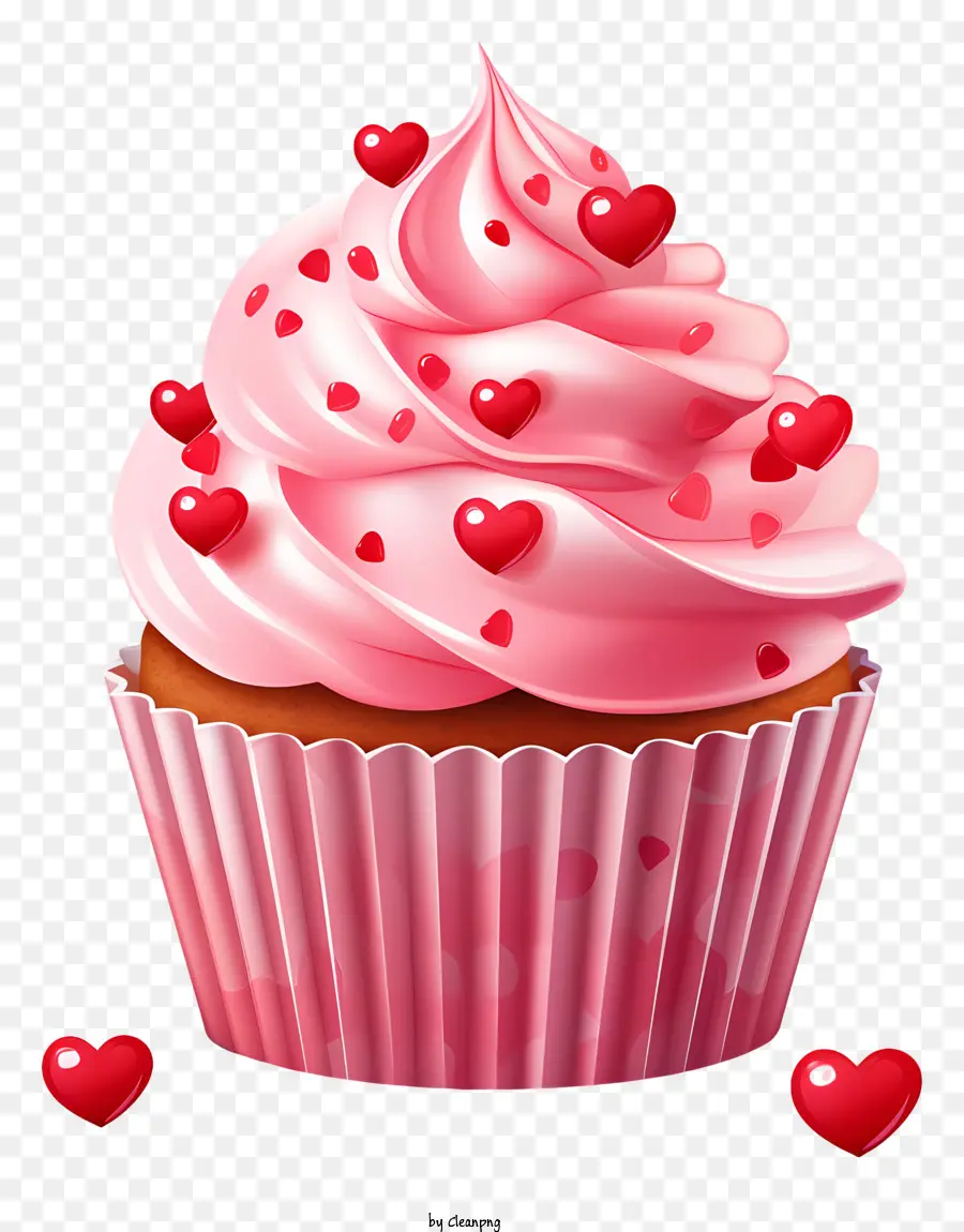 Kek，Pembe Cupcake PNG