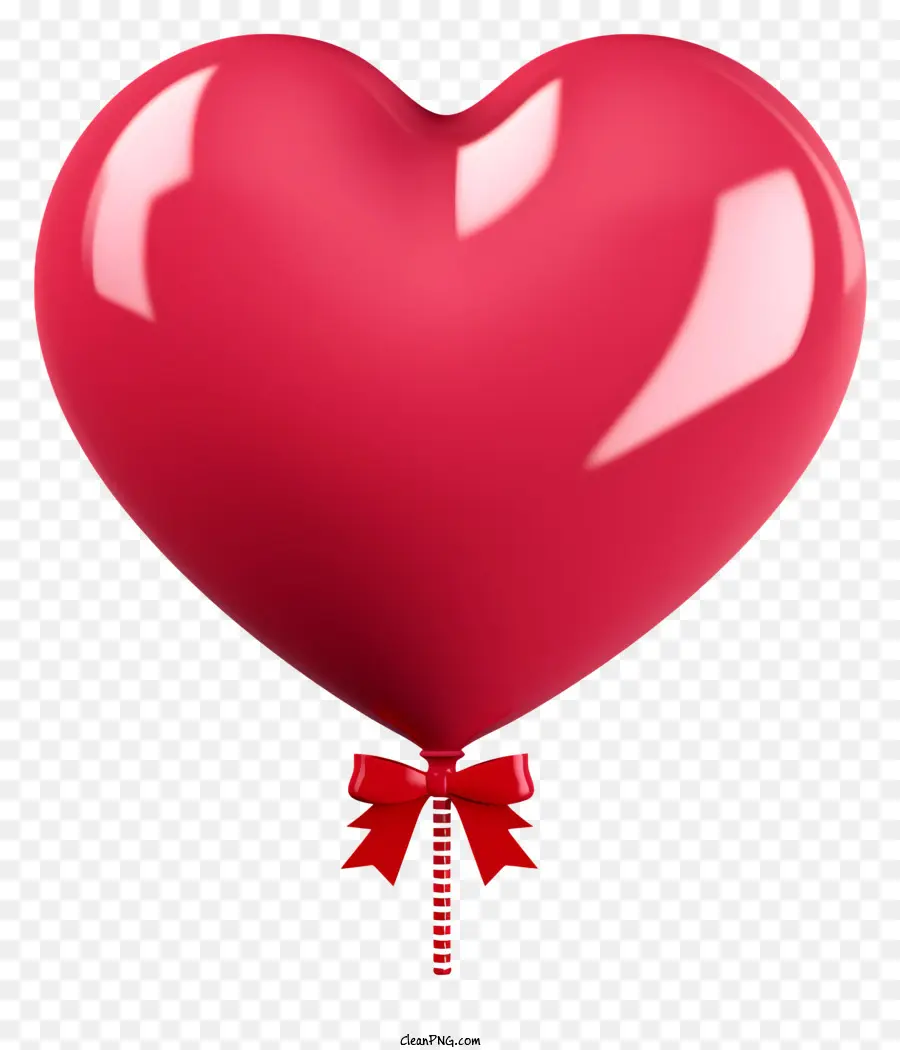 Gerçekçi Sevgililer Hediye Balonu，Kırmızı Balon Heartshaped PNG