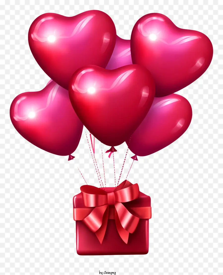 Sevgililer Hediye Balonu Emoji，Heartshaped Balonları PNG