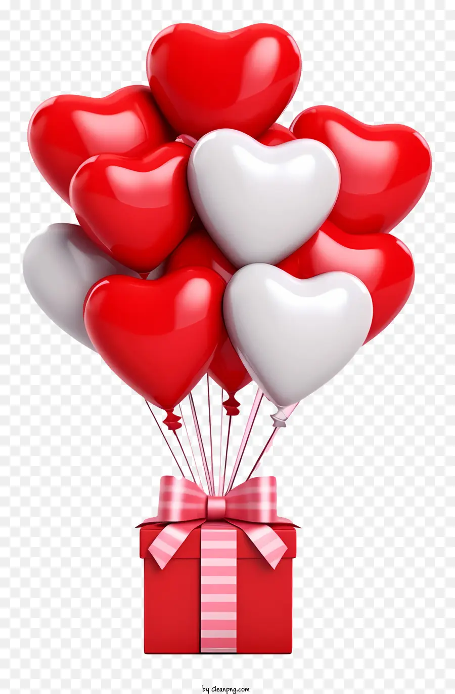 Sevimli Sevgililer Hediye Balonu，Heartshaped Balon PNG