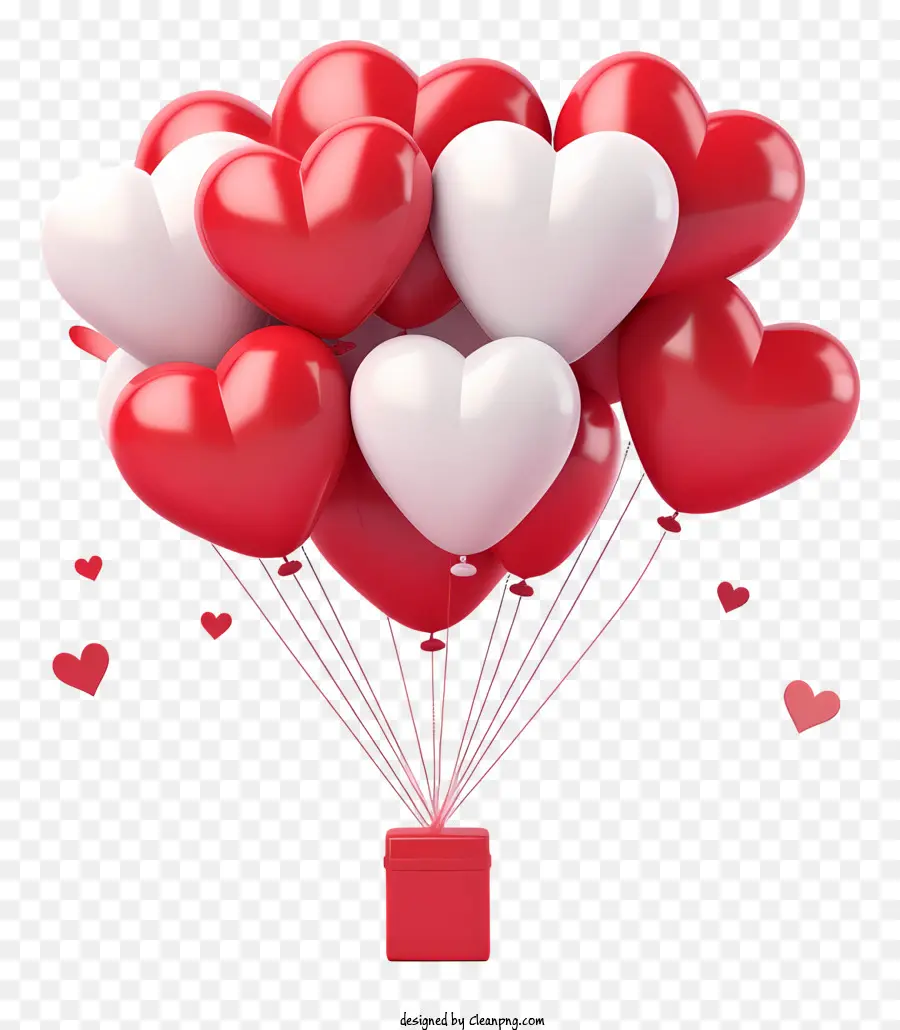 Sevimli Sevgililer Hediye Balonu，Heartshaped Balonları PNG