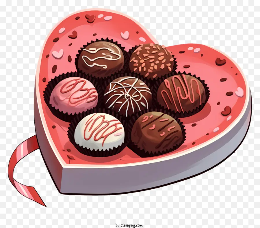 çikolata，Kalp şeklindeki çikolatalar PNG