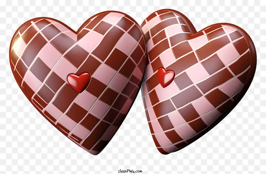 çikolata，Kalp şeklindeki çikolatalar PNG