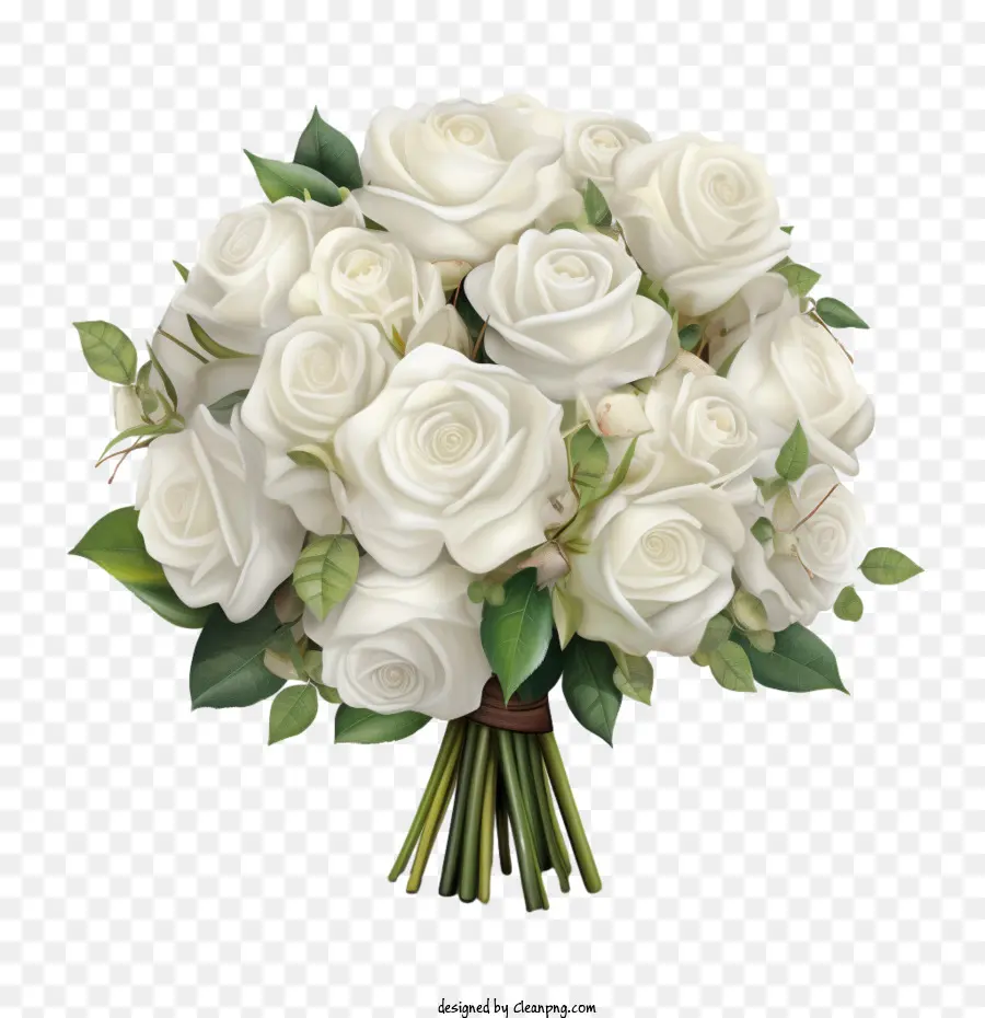 Beyaz Gül çiçek， PNG