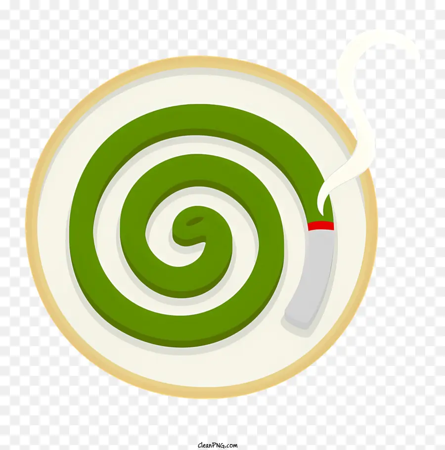 Yeşil Metal Boru，Spiral Desen PNG