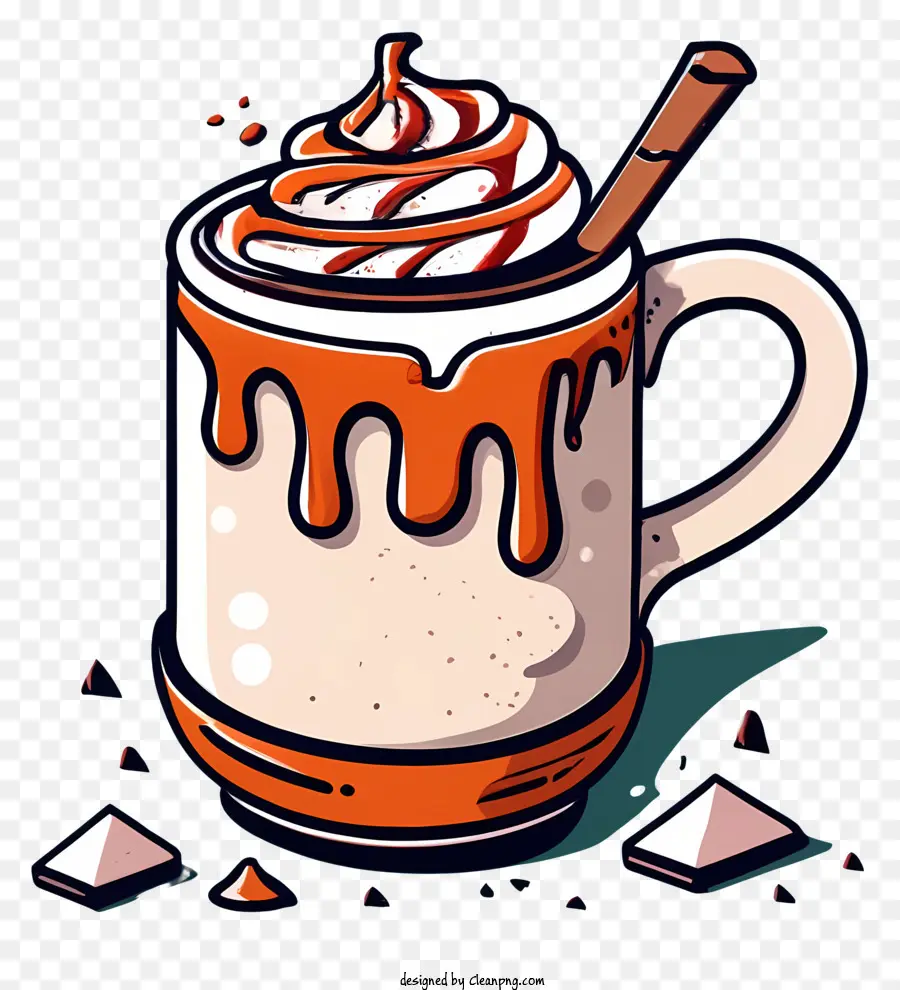 Karikatür，Sıcak çikolata PNG
