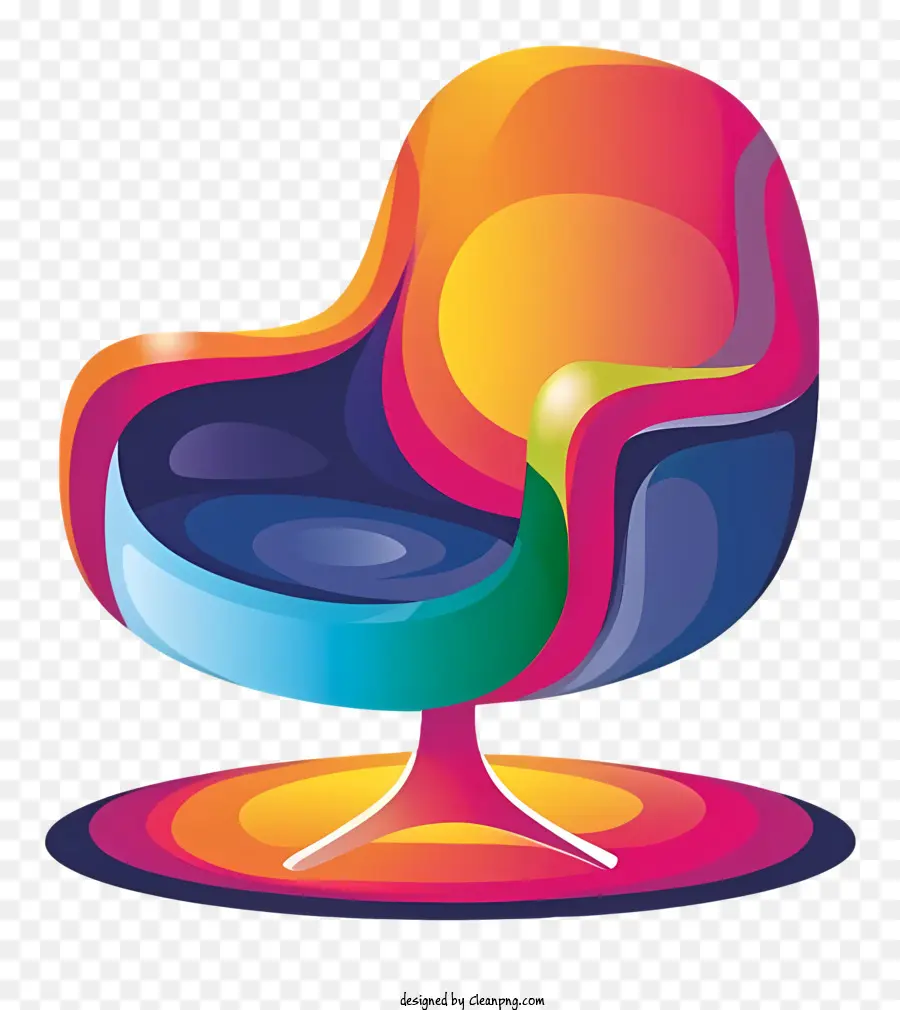 Karikatür，Renkli Sandalye PNG