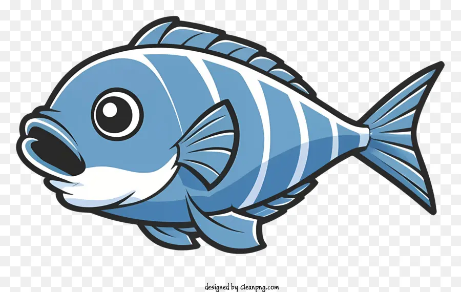 Karikatür，Mavi Balık PNG