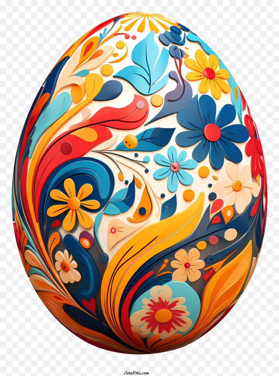 Paskalya Yumurtası，Renkli Yumurta Tasarımı PNG