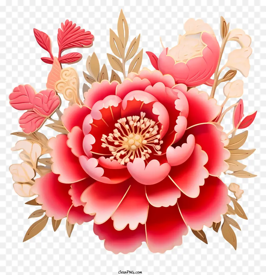 Çin Yeni Yılı çiçek，Buket PNG