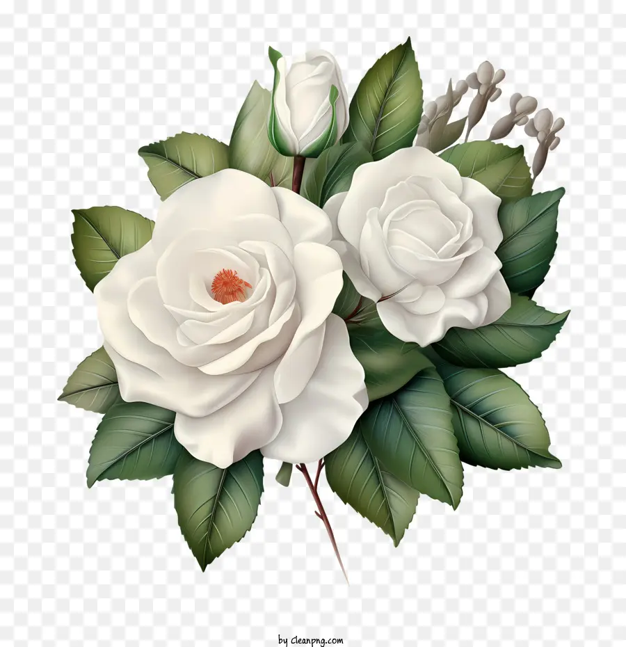 Beyaz Gül çiçek，Beyaz Güller PNG