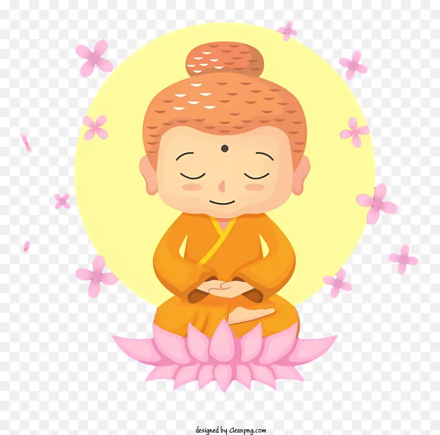 Bodhi Gün，Lotus Meditasyonu PNG