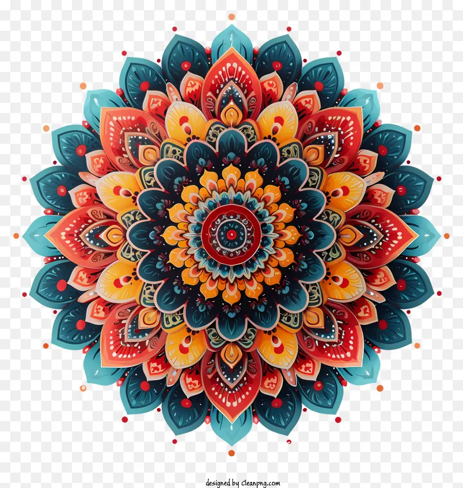 Mandala，çiçek Tasarımı PNG