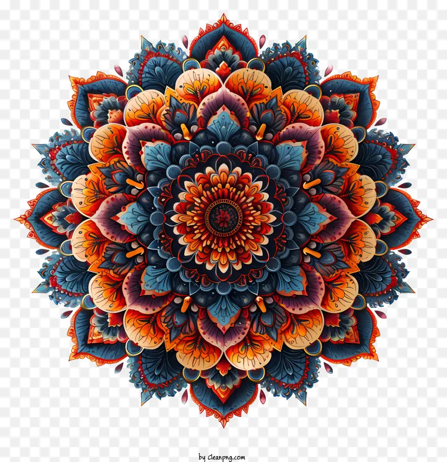 Mandala，çiçek Tasarımı PNG