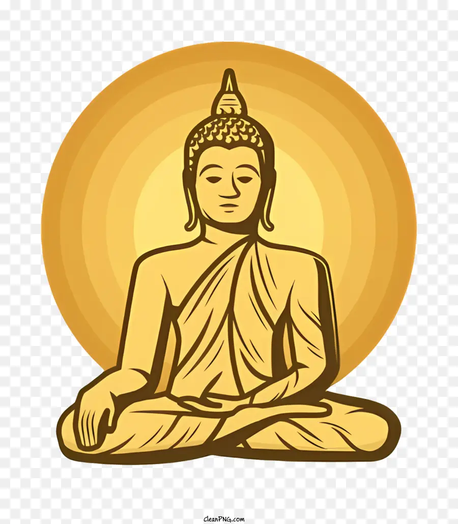 Bodhi Gün，Buda Meditasyon PNG