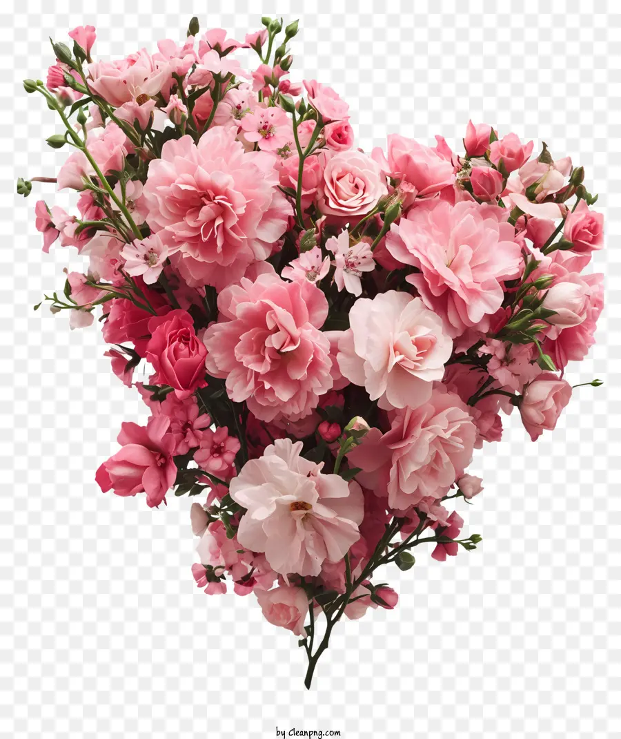 Sevgililer Elemanları，Heartshaped çiçek PNG