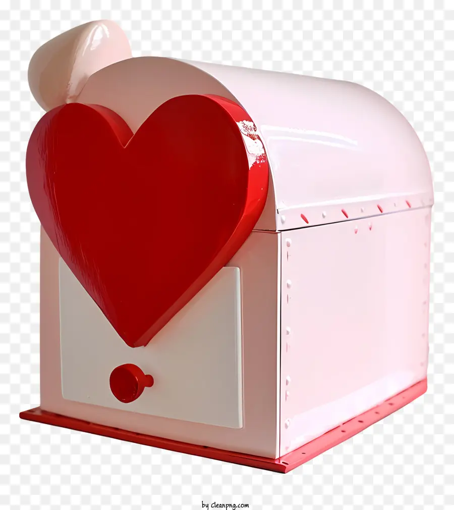 Sevgililer Günü Posta Kutusu，Kırmızı Kalp şekilli Posta Kutusu PNG