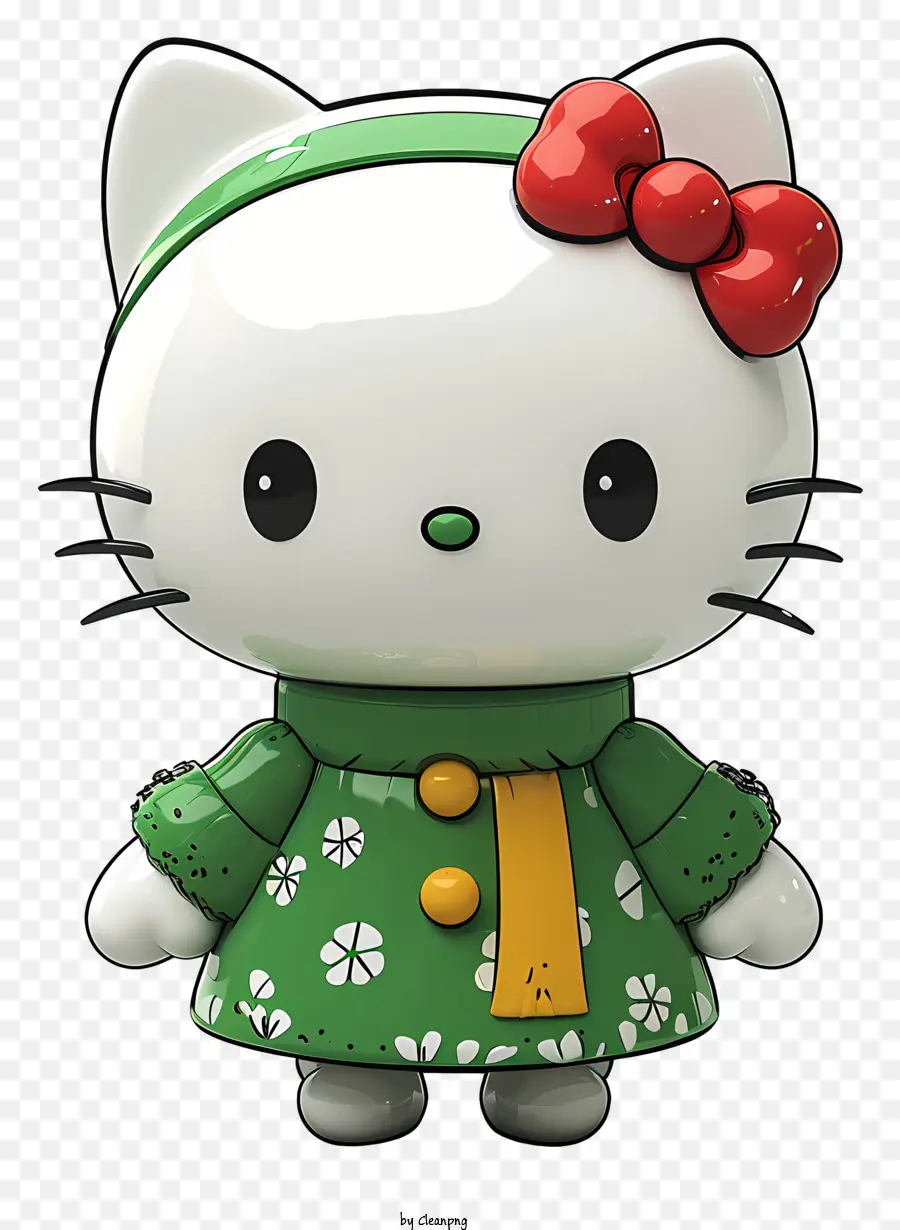 Gerçekçi Stil Hello Kitty Maskotu，Merhaba Kitty PNG