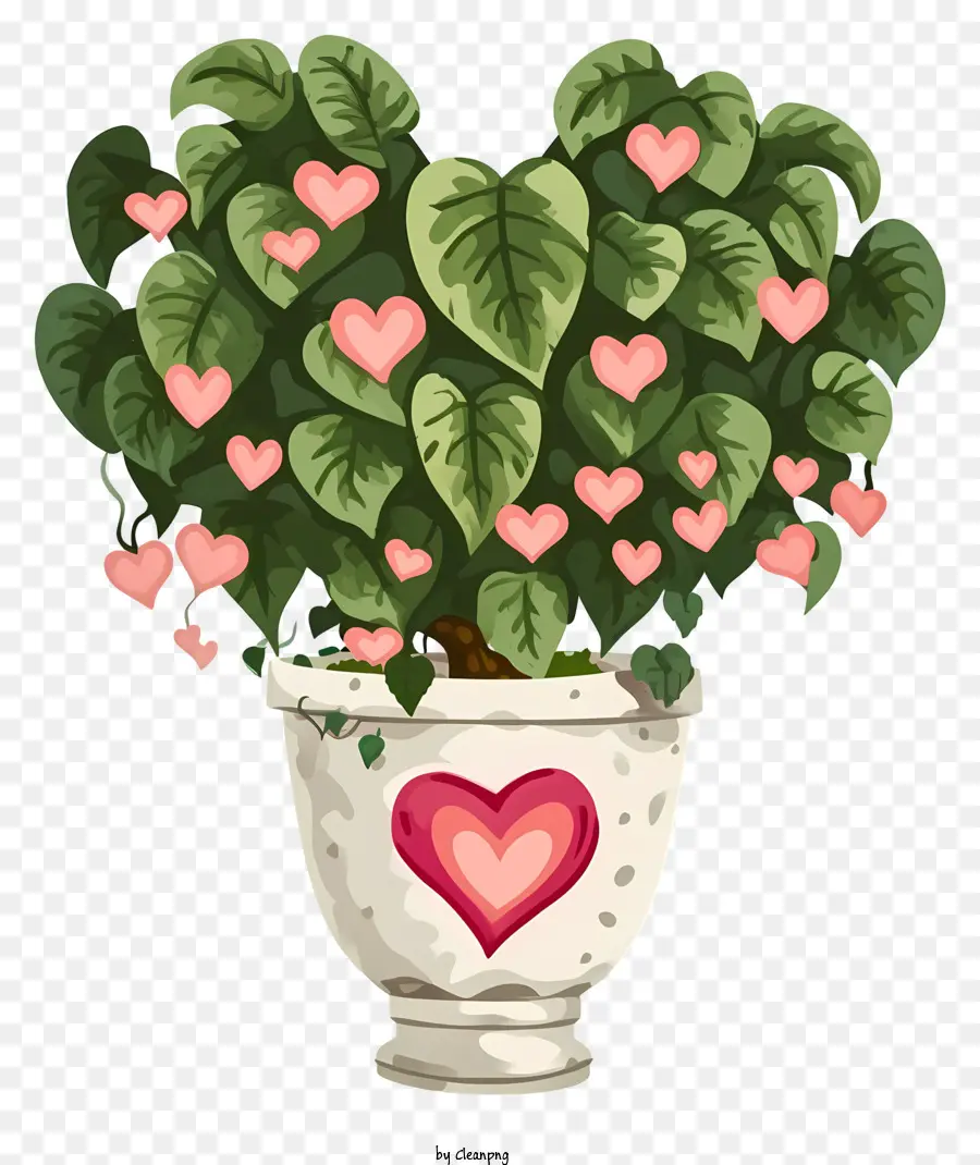 Sevgililer Günü Bitki Emoji，Kapalı Bitkiler PNG