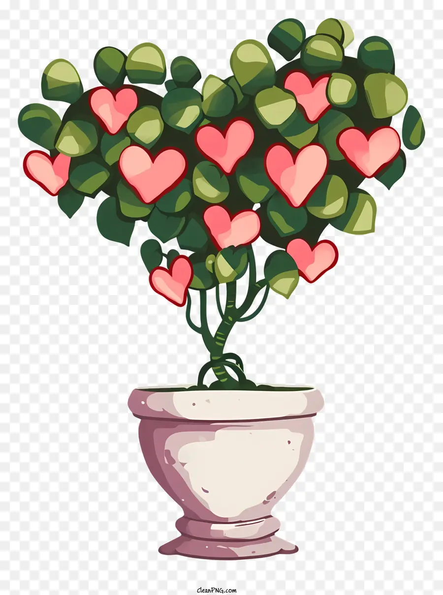 Sevgililer Günü Bitki Emoji，Tencereli Bitki PNG