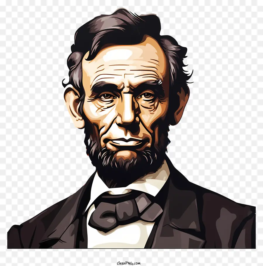 Çok Renkli Boyalar Abraham Lincoln，Akçay PNG