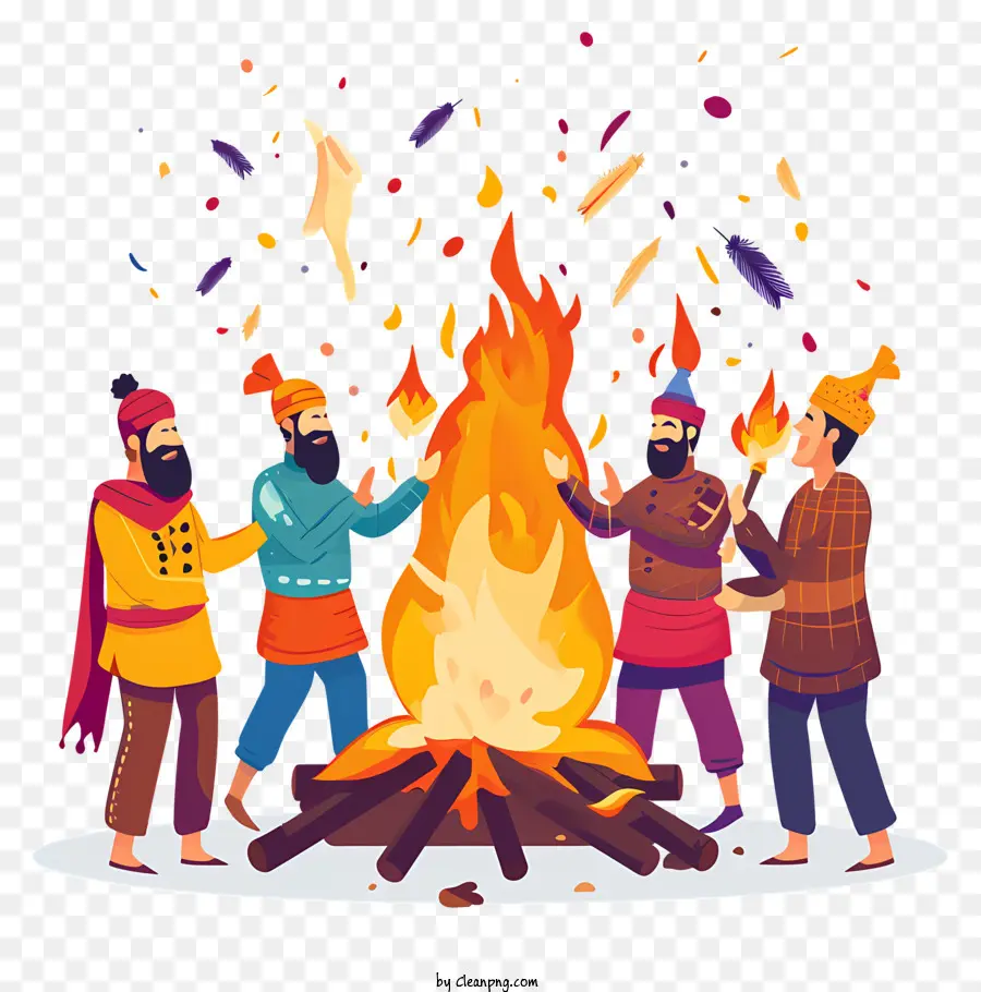 Lohri，Bir Grup Insan PNG