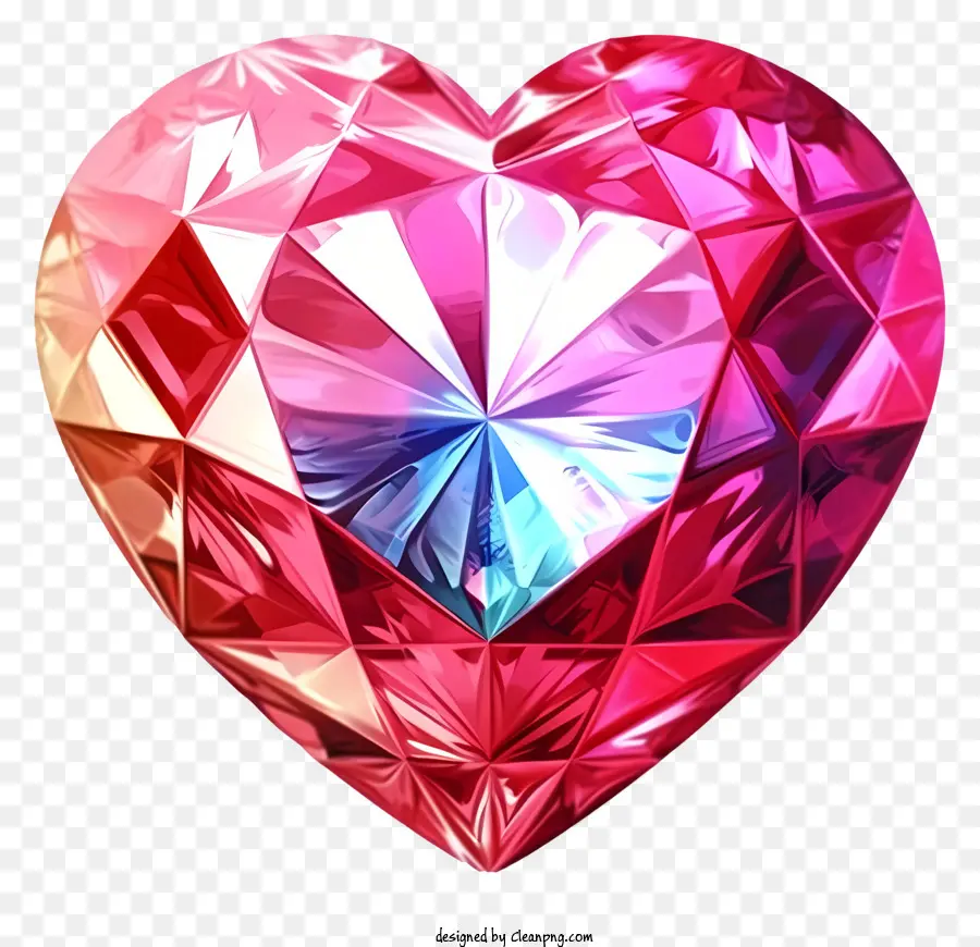 Sevgililer Kalp Elmas Simgesi，Kristaller PNG