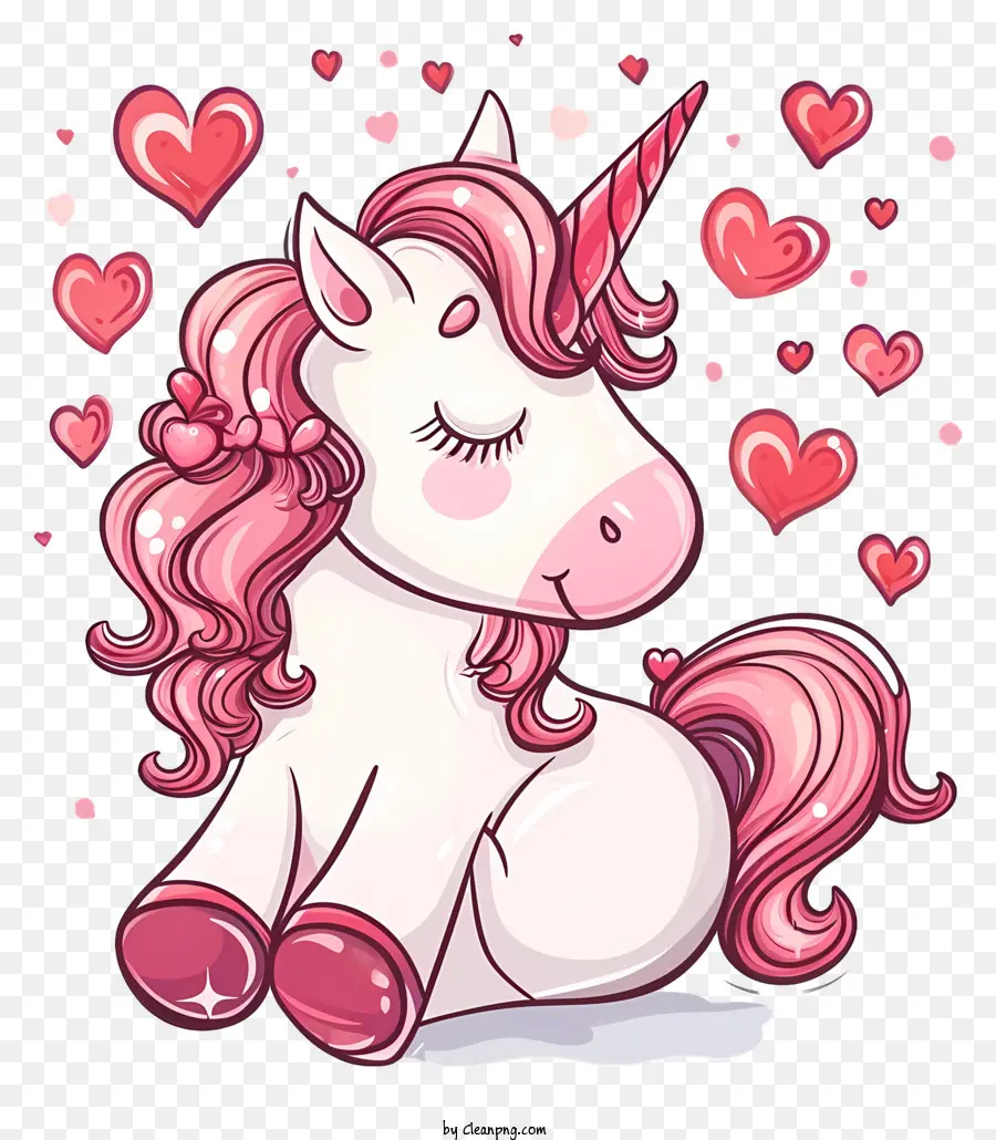 Valentine Unicorn，Karikatür PNG