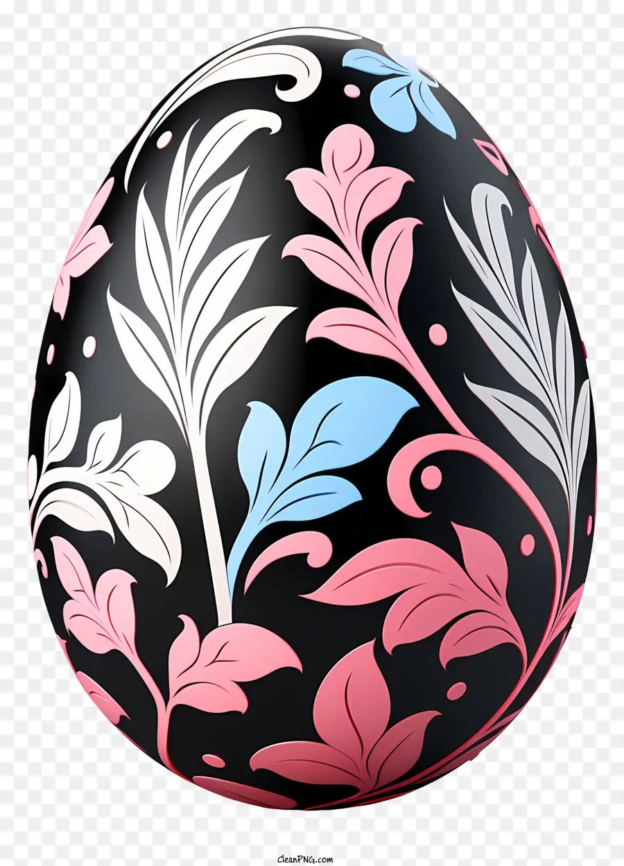 Elle çizilmiş Paskalya Yumurtası，Siyah Ve Beyaz Desen PNG