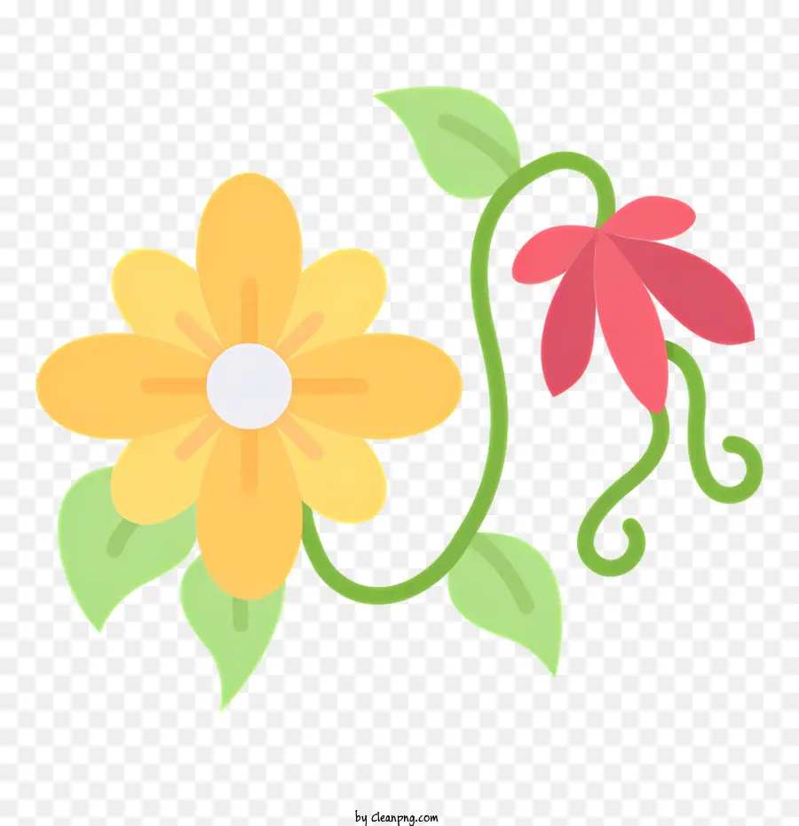 Bahar，Sarı Ve Pembe çiçek PNG