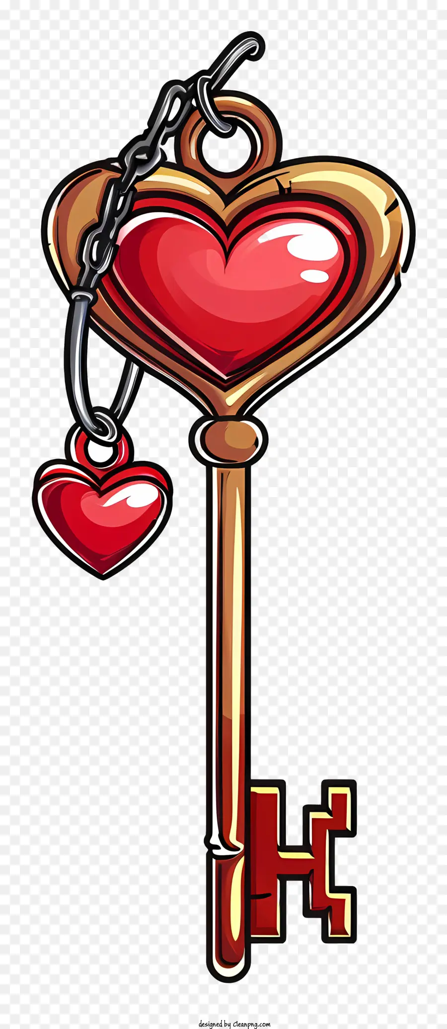 Sevgililer Günü Anahtarı，Kalp şeklindeki Anahtar PNG