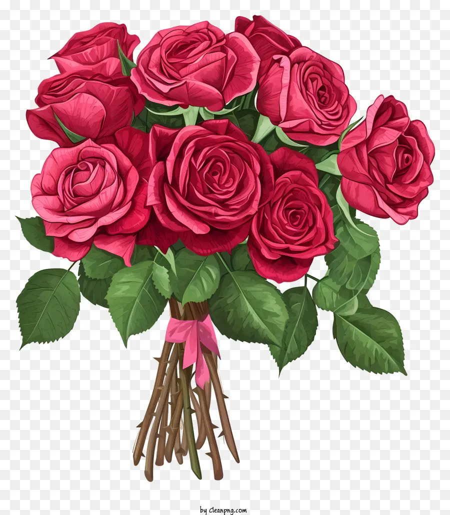 Sevgililer Gül Grubu Çiçek Sanatı，Pembe Güller PNG