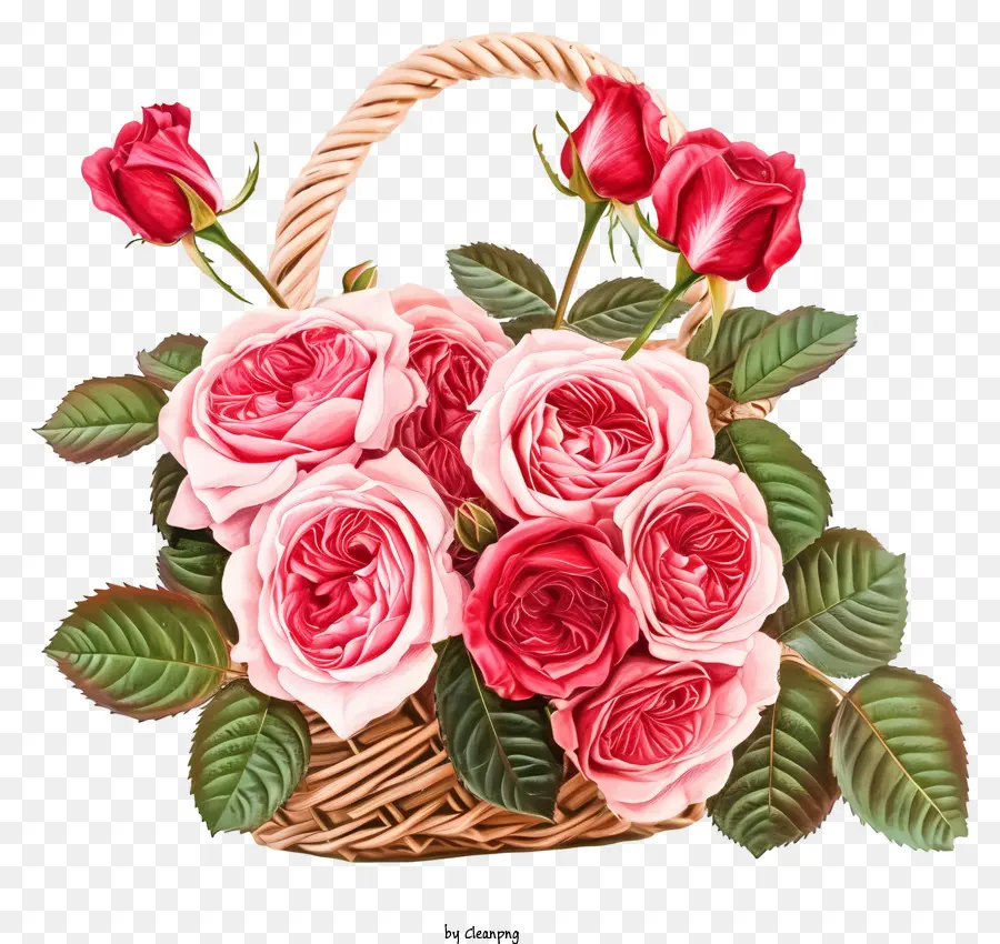 Sevgililer Gül Grubu Çiçek Sanatı，Pembe Güller PNG