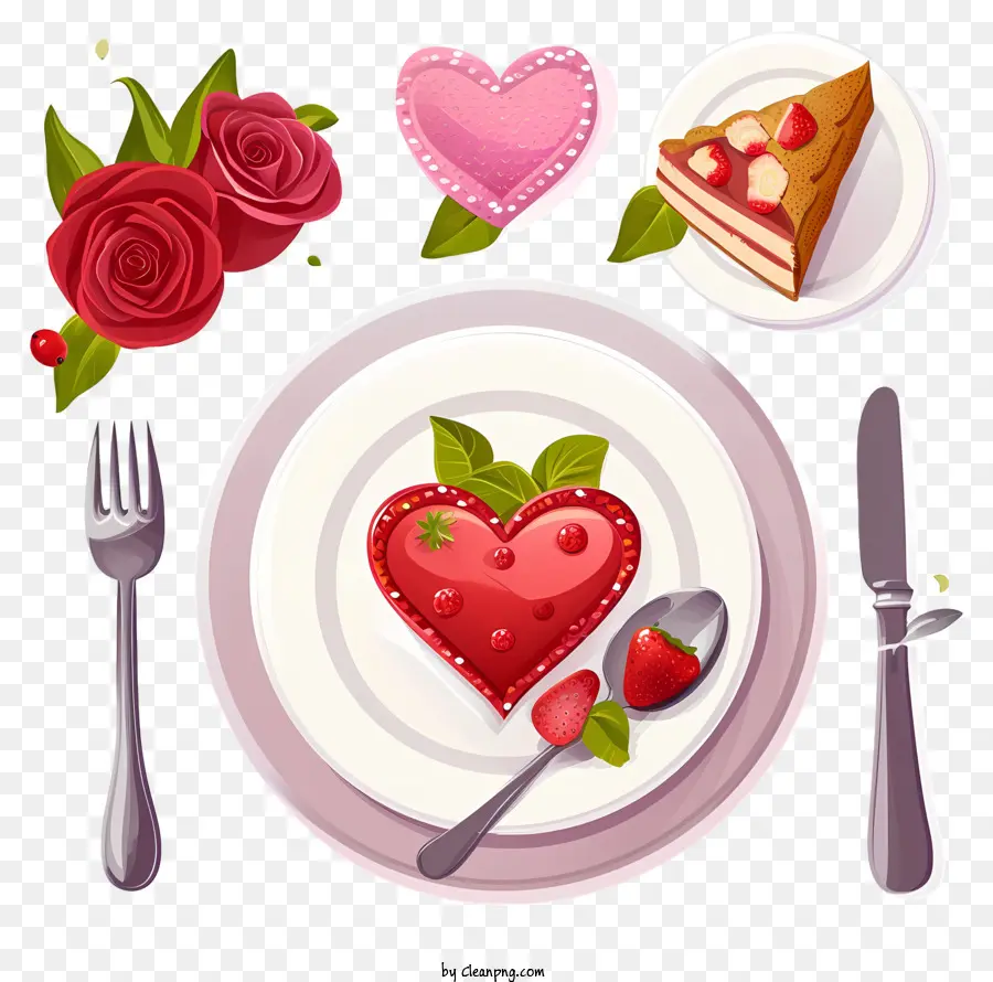 Romantik Akşam Yemeği Seti Emoji，Romantik Yemek PNG