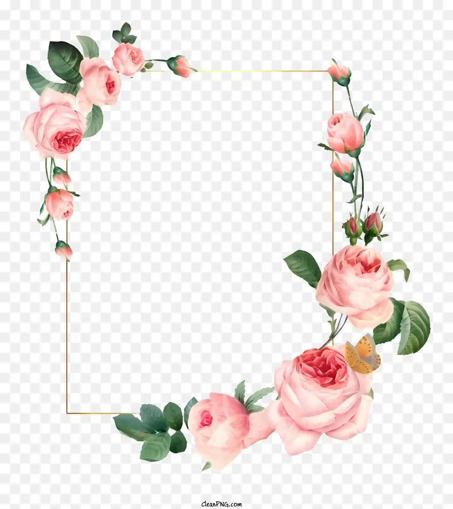 Düğün çerçeve，çiçek Aranjmanı PNG